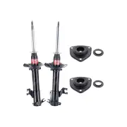 Pair Front KYB Shock Absorbers + Strut Mount Kit for Nissan Pulsar N15 FWD 98-00