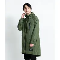 在飛比找PChome24h購物優惠-日本KIU 28906 軍綠色 空氣感雨衣/時尚防水風衣 附