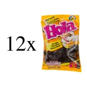 Hola Saladitos Mexican Candy Sour Apricot Orange Flavored 3.5oz Each 12 Pieces