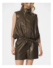 [Decjuba] D-Luxe Faux Leather Vest