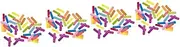 4sets Cute Kids Bandage Patch First Aid Breathable Pe Material and Non-irritating for Outdoor Use 100pcs*4