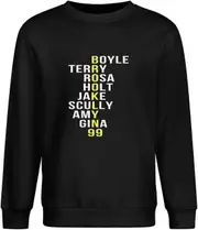 Brooklyn 99 Nine Nine Tv Show Mens Cool Printed 100% Cotton Men Pullover Long Sleeve Crewneck Unisex High quality smooth lines XXL
