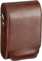 Washodo Camera Case Sony WX500, DSC-HX90V Digital Camera Synthetic Leather Case, 3 Colors "517-0026H" (Dark Brown)