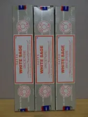 White Sage Satya 3 x 15g Packs - Incense Sticks