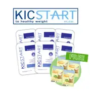 KicStart VLCD Shakes - Mixed pack of 42 + FREE Feel Good Tasteless Fibre