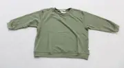 Baby Goosebumps Kid's Relaxed Fit French Terry Sweatshirt LV5 Basil 7 NWT