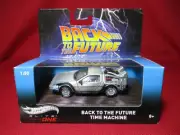 1:50 Back To The Future Time Machine DMC DeLorean Hot Wheels Elite One Movie Car