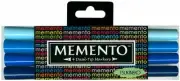 Memento Dual Tip Markers OCEAN Blue PM-100-004 NEW
