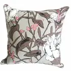 Pink Floral Cushion - 45cm Decorative Plush Pillow - Includes Filling Insert