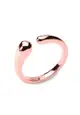MILLENNE Minimal Organic Form Rose Gold Adjustable Ring with 925 Sterling Silver