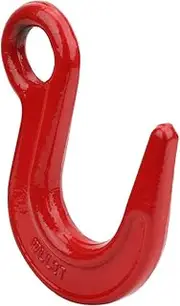 2Ton Lifting Hook, Alloy Steel Crane Hoist Hook with Large Opening, Powder Coated, 3200kg Load Bearing, for Factory, Harbor, Construction