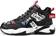 [Solastride] Men's Lightweight High Top Basketball Shoes Breathable Durable Sports Running Boots