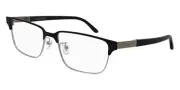 Alexander McQueen AM0346O Eyeglasses Men Black Rectangle 56mm New 100% Authentic