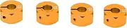 POENVFPO RC 12mm Combiner Coupler, Aluminum Alloy 7mm Thickness 12mm Diameter Replacement Part for 1/10 RC Car Truck (Orange)