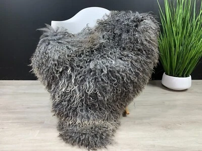 GOTLAND Sheepskin / Beautiful REAL GOTLAND Sheepskin Rug Seat Cover Throw