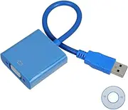 Vaguelly 3.0 to Adapter Cable Connect to Monitor External Video Adapter No Power Supply Needed Multi-Display Support