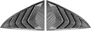 A Pair Rear Window Louver Shutter Compatible for Tesla Model3 2017-2024 Side Air Vents Shutter Cover Trim Exterior Accessories(Carbon Fiber)