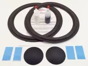 JBL L166 L166A 12" Foam Kit - Woofer Speaker Repair w/ Shims & Dust Caps!