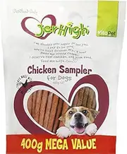Vita Pet Jerhigh Chicken Sampler Treats, Dog Treats, for Adult and Senior Dogs, Small/Medium/Large dogs, 400 g