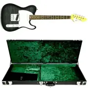 Hardluckkings Grey Stain Gloss Finish Alder Body electric guitar with case
