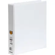 Marbig Clear View Insert Ring Binder Folder 4D 38mm A4 White Box 12