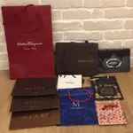 喬治傑森 寶格麗 FERRAGAMO MIKIMOTO 香奈兒 GUCCI 精品品牌紙袋