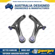 Front SuperPro Control Arm Lower Kit for Ford Fiesta MK7 not fit ST 14mm bolt