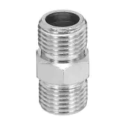 1/8 to 1/8 Air Brush Hose Adapter, 1PCS 1/8" BSP Male to 1/8" BSP Male