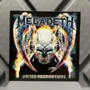 Megadeth United Abominations Promotional Album Sticker Dave Mustaine 2007