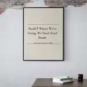 Roads? Where we're going we don't need Roads Famous Movie Quote Print wall art