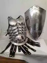 Roman Muscle Armour Jacket Medieval jacket+Medieval knight shield