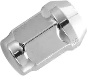 TIDTALEO 20Pcs Closed End Wheel Lug Nuts Bulge Acorn Cone Seat Durable Flange Face Tire Screw Nut for Automobile Wheel Modification Silver