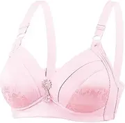 [Generic] Medium Sports Bra for Women Women's Large Size Sexy Jacquard No Steel Ring Bra Comfortable Breathable Thin Underwear Running Sports Bra