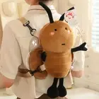 South Cockroach Stuff Backpack Soft Cockroach Plush Knapsack Children