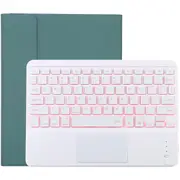 Bluetooth Tablet Case For Ipad 10.2 / Ipad Air 2019 With Touch Pad & Backlight & Pen Holder Detachable Dark Green Laptop Cases & Bags