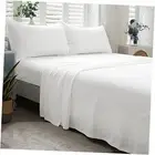 100% Jersey Knit Cotton Bed Sheet Ultra Soft King(1 Flat Sheet Only) Off White