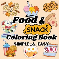 在飛比找誠品線上優惠-Food and Snacks Coloring Book: