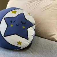 在飛比找momo購物網優惠-【DPillow】星星月亮抱枕(奈米氧化鋅纖維)