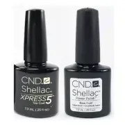 CND Nail Polish - Shellac -TOP COAT XPRESS 5 & Base Coat in 0.25oz / 7.3 ml each