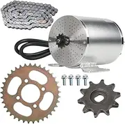 YC Yier 72V 3000W BLDC Brushless Motor Kit with 420 Chain Sprocket for Electric Scooter, E Bike, Motorcycle DIY Kit Bicycle Tricycle Go Kart ATV Quad Buggy