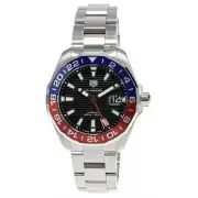 TAG Heuer Aquaracer WAY201F GMT Cal.7 300M Blk Slv Pepsi Automatic Mens Watch