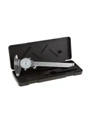 6" DIAL CALIPER STAINLESS STEEL SHOCKPROOF GAUGE .001" OF ONE INCH. FREE SHIP US