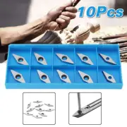 10X Carbide Tips Inserts Blades For Chisel Cutter Wood Turning Lathe Holder Tool