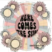 Sublimation Print Here Comes The Sun Floral Ready to Press Heat Transfer