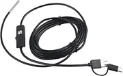 Respicefinem 3 in 1 Android TypeC Mobile Phone Compatible 3.9mm Lens High Definition Endoscope with 1m Cable and 6pcs Adjustable LED Lights for Various Environments Like Sink (3.5 Meters Soft line)