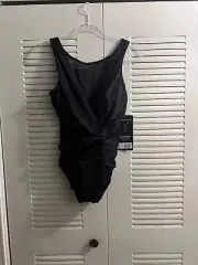 Fit For MIRACLESUIT Illusionists Palma Allover Slimming 1 Piece Swimsuit sz 16