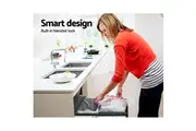 Cefito Pull Out Bin Kitchen Double Basket 2X15L Black