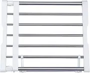 [BAOYOUNI] Telescopic Wardrobe System Shelf Wardrobe Cupboard Stainless Steel Pole Telescopic Shelf Hanger Organiser DIY Separator Clothes Storage Systems Adjustable Length 45-70 cm
