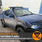 Pocket Style Textured black Fender Flares Guards Mitsubishi Triton MN ML 06 - 14