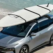 Soft Roof Rack Pads 31.5" Universal Car Roof Rack Pad 176LBS Load Capacity Luggage Kayak Carrier with 4 Tie-Down Straps 2 Quick Loop Straps & Storage Bag